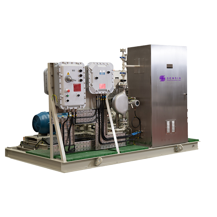 JISKOOT sampling skid with integrated equipment enclosure